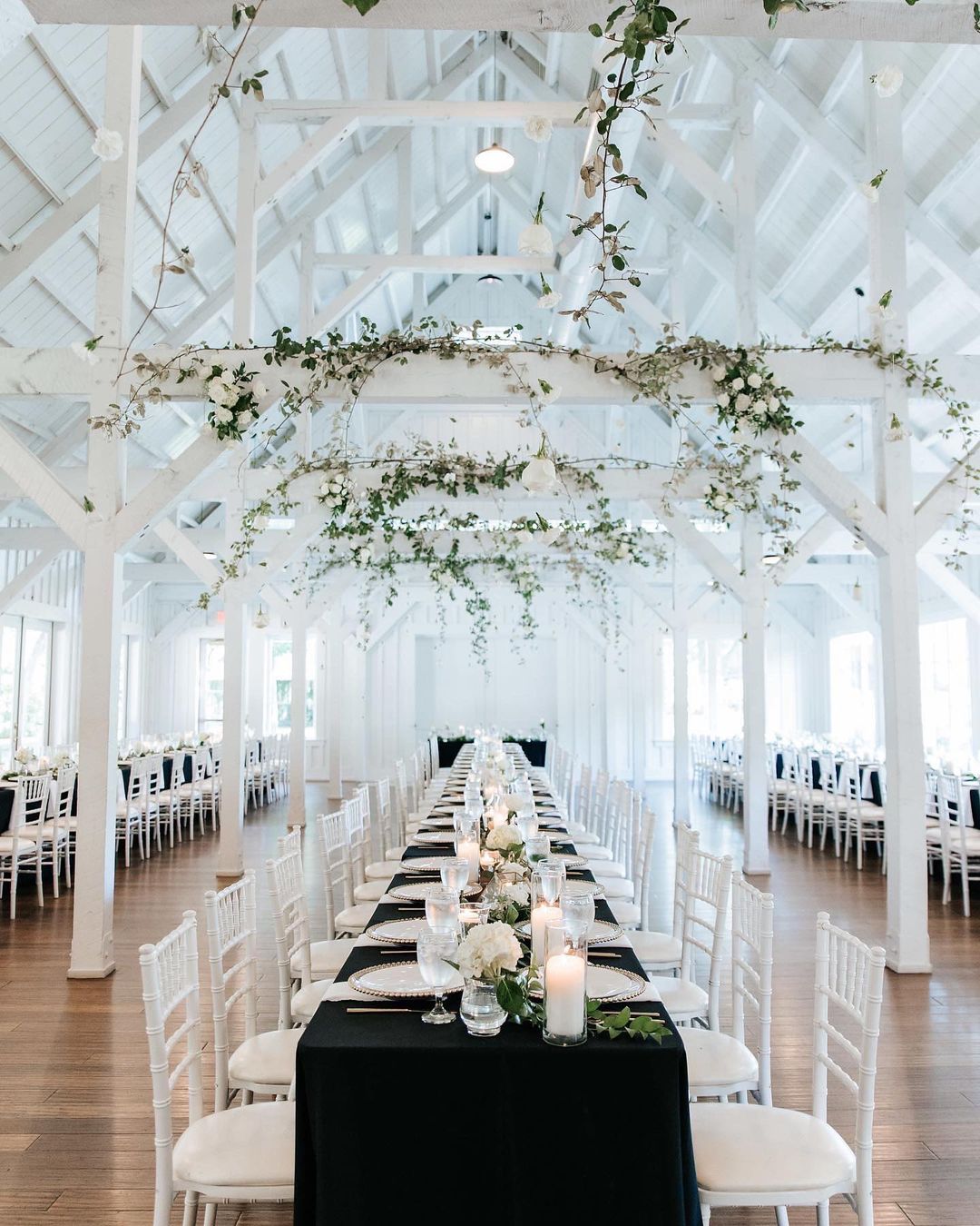 The Flower Shop Pryor floral ceiling install