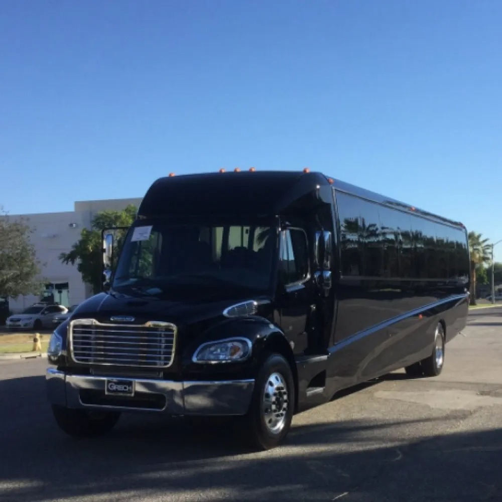 black trasnportation van