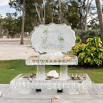 ice sculpture at a wedding