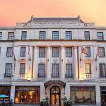 Magnolia Omaha wedding accommodation hotel with elegant white facade and vintage architectural details