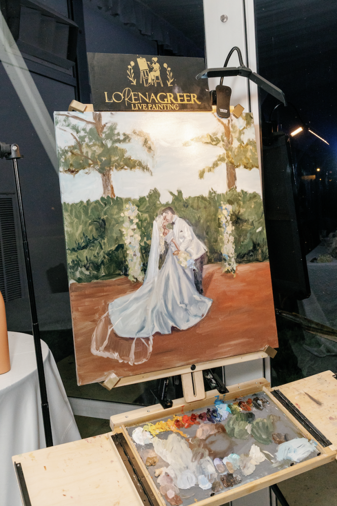 tampa live wedding painter