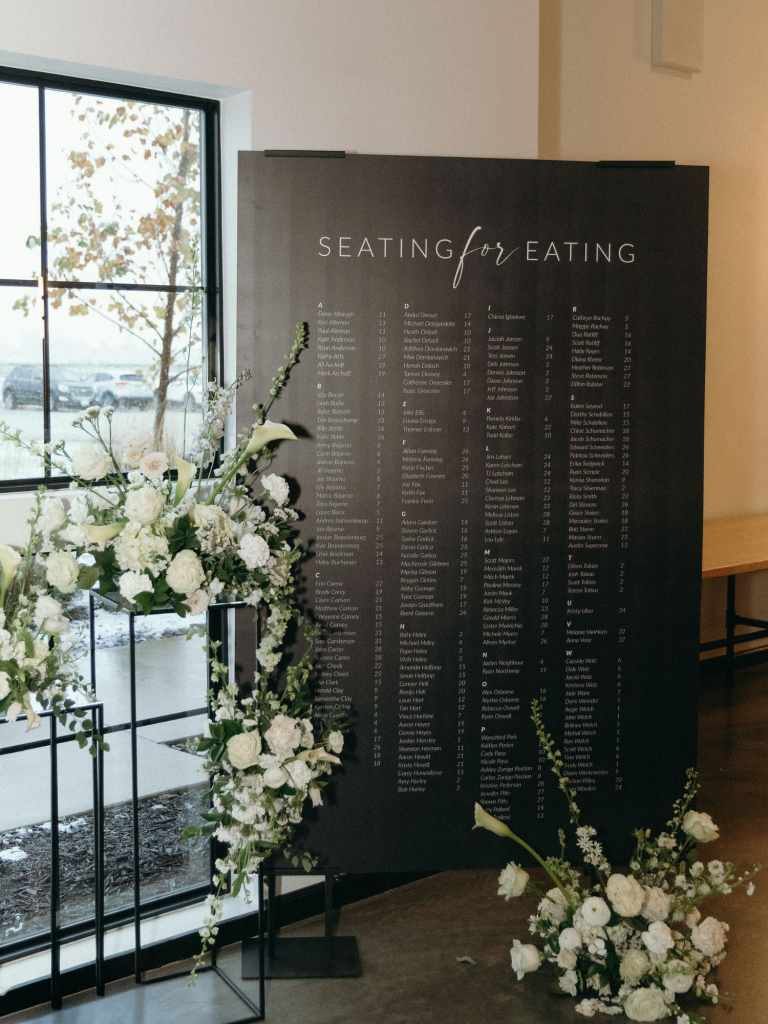 large custom wedding signage