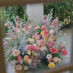 large spring floral arrangement