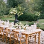 Simple Upscale outdoor wedding reception