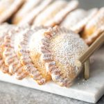 specialty desserts with powdered sugar
