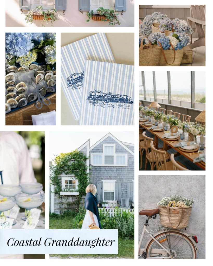 coastal granddaugher grandmother wedding shower bridal shower with notes of nautical themes and stripes