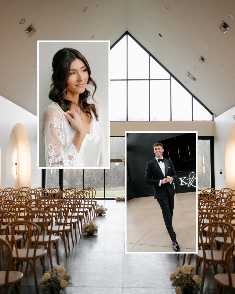Bride and groom pre wedding ceromony