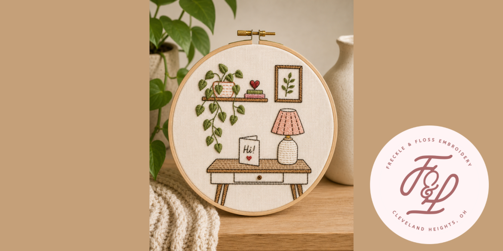 Embroidery sip and stitch event
