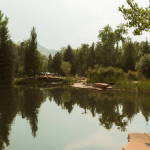 Colorado wedding venue with private lake and mountain views