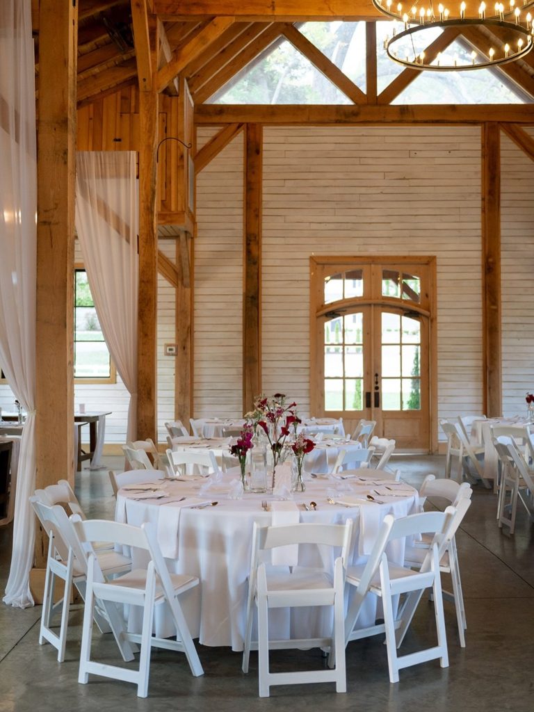 Indoor reception space at Knotting Hills.