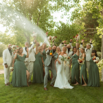 Colorado wedding party