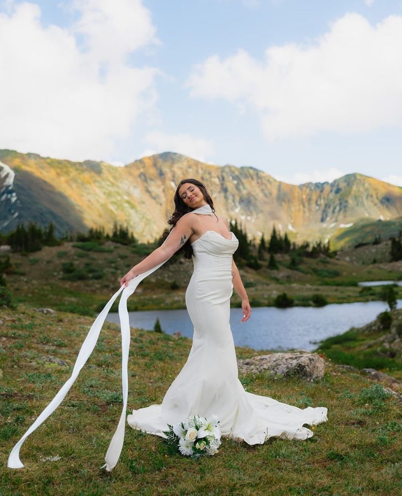Bride at Loveland Pass