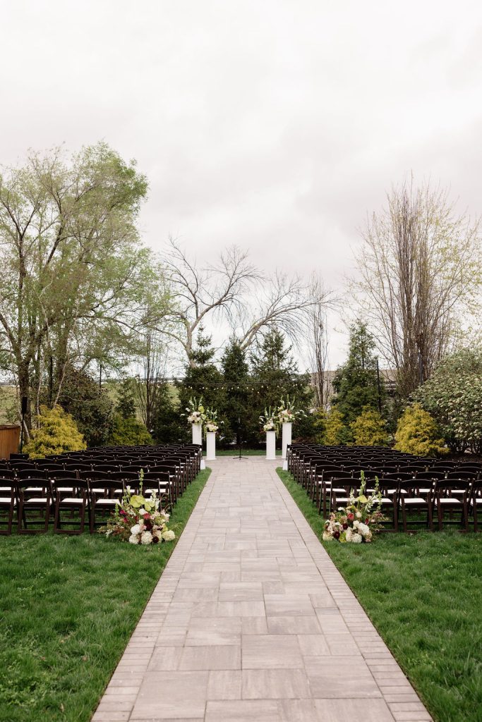 Outdoor wedding ceremony coordinated by Coordinating with Catherine.