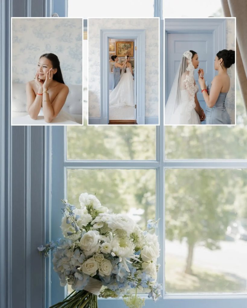 getting ready photos of bride morning of wedding