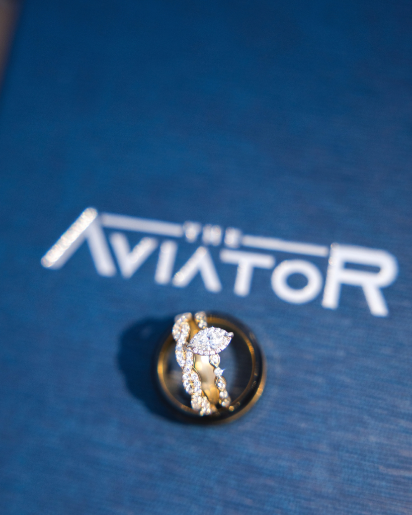 Wedding Rings at The Aviator in Cleveland